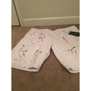 Chrome Edge 24 Men's Paint Splatter Denim Jean Shorts Size 44 Choose Size